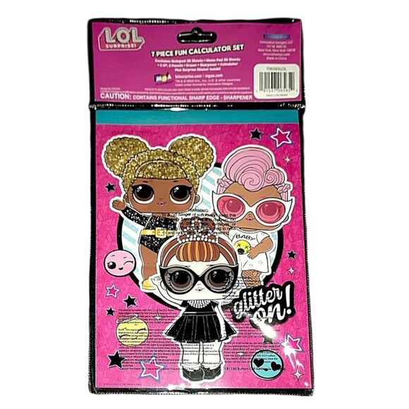 LOL Surprise 7 Piece Calculator Set New in Package - Picture 2 of 3